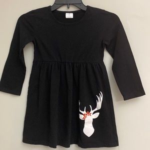 UB girls black dress long sleeves size 3xl